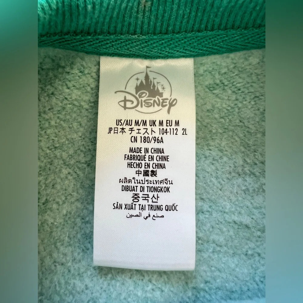 Disneyland Resort Disney teal green sweatshirt sweater long sleeve lounge top M - Picture 7 of 10